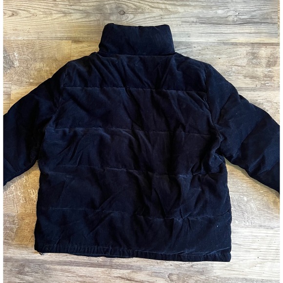 Levi's Women's Corderoy Black Puffer Jacket Size XL Winter Coat - Picture 8 of 13